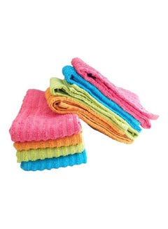 8 Piece Absorbent Terry Kitchen Towel Multicolour 40x60cm