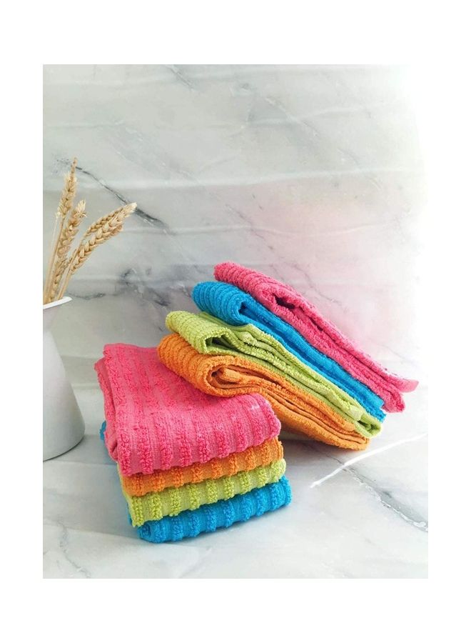 Lushh - 8 Piece Absorbent Terry Kitchen Towel Multicolour 40x60cm - Image 1