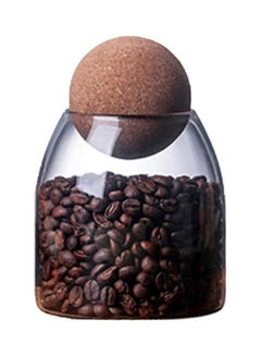 Lushh Food Storage Jar With Round Ball Cork Lid Clear 550ml  - Image 2