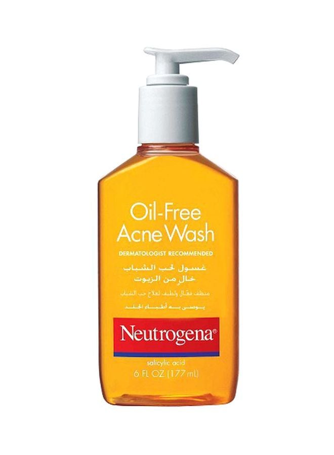 Neutrogena Oil Free Acne Face Wash 6Fluid Ounce - Image 1