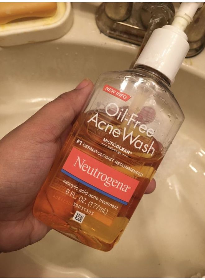 Neutrogena Oil Free Acne Face Wash 6Fluid Ounce - Image 2