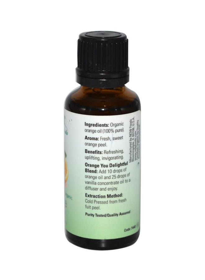 Now Foods - Organic Orange Essential Oil 30ml - Image 1