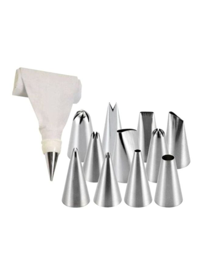 Prestige 6-Nozzles Ice Bag Set Silver 24cm  - Image 1