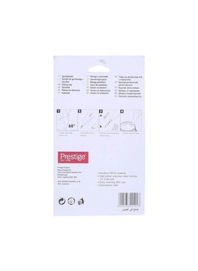 Prestige 6-Nozzles Ice Bag Set Silver 24cm  - Image 3