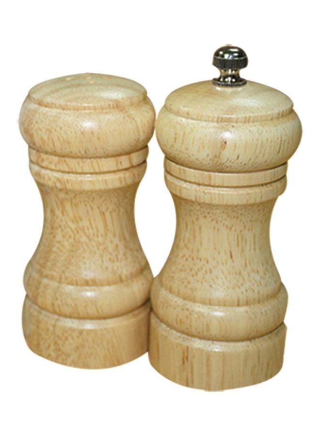 RAJ Salt And Pepper Set Beige 10x5cm 