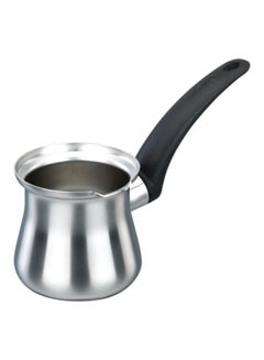 Korkmaz Orbit Turkish 4 Cup Coffee Pot Silver/Black  - Image 1