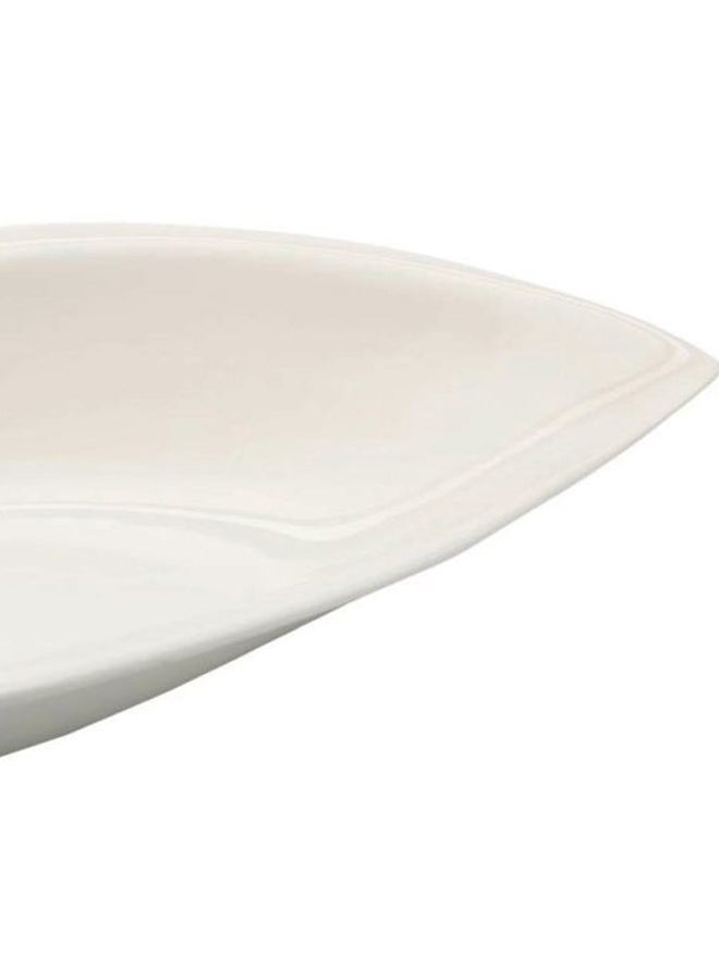 Verona Leaf Bowl White 40cm  - Image 2