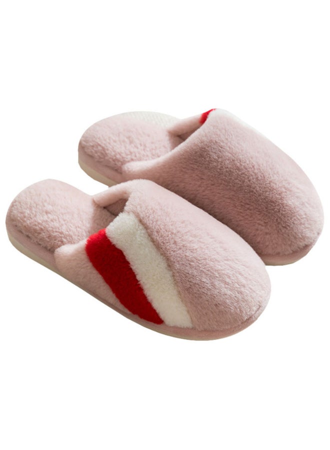 فريت شبشب لغرفة النوم بنعل ناعمٍ مانع للانزلاقِ . ورديّ . - Image 2