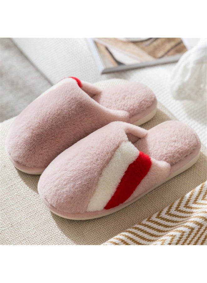 فريت شبشب لغرفة النوم بنعل ناعمٍ مانع للانزلاقِ . ورديّ . - Image 3