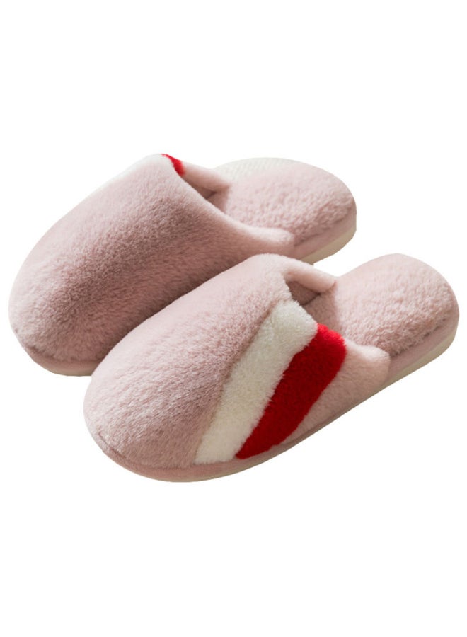 فريت شبشب لغرفة النوم بنعل ناعمٍ مانع للانزلاقِ . ورديّ . - Image 1