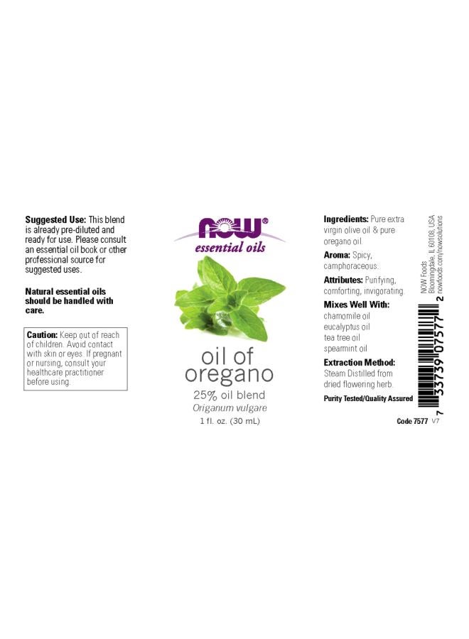 Now Foods Natural Oregano Essential Oil 30ml - Image 2