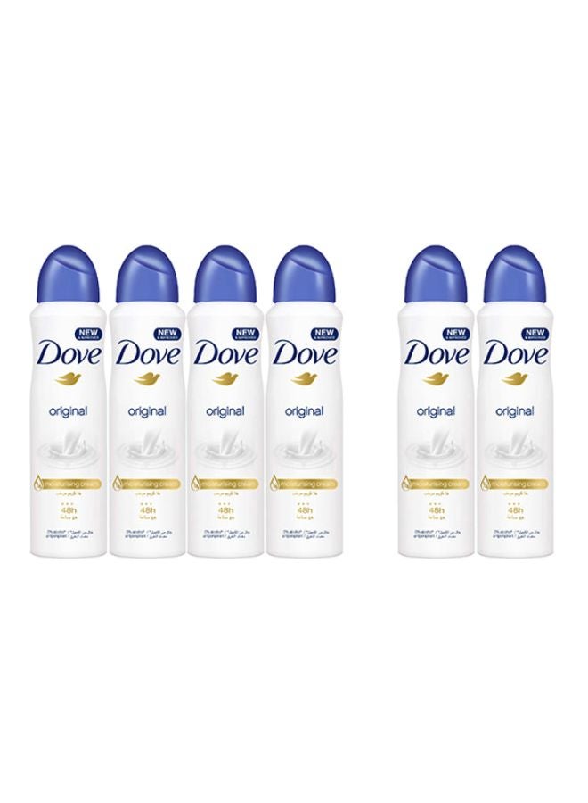 Dove 6-Piece Deodorant Antiperspirant Spray 150ml