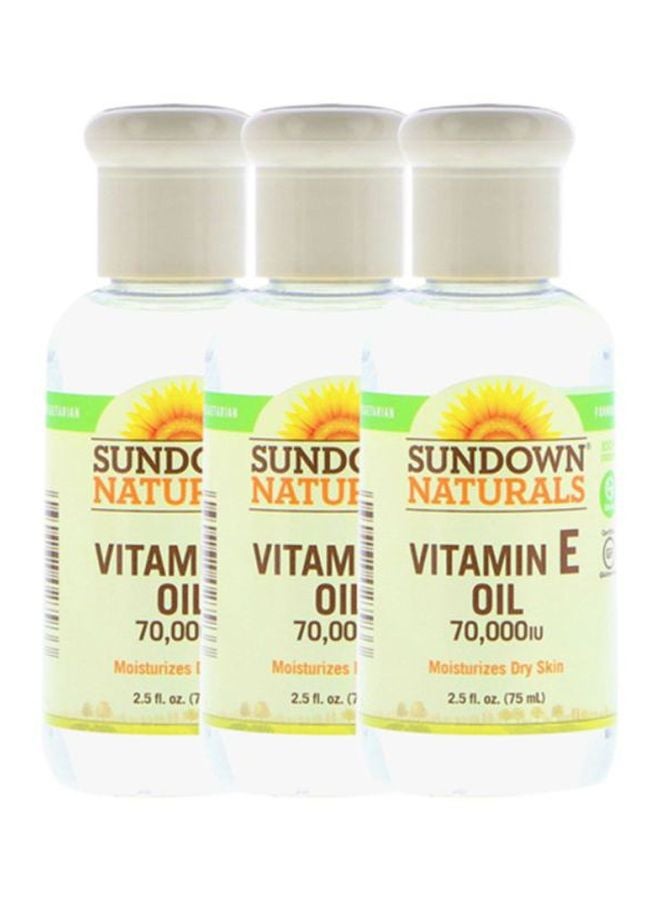 sundown Naturals 3-Piece Vitamin E Oil Set 3x75ml - Image 1