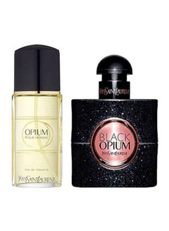 Yves Saint Laurent 2-Piece Black Opium Gift Set Women EDP 90 ml, Men EDT 100ml  - Image 1