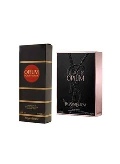Yves Saint Laurent 2-Piece Black Opium Gift Set Women EDP 90 ml, Men EDT 100ml  - Image 3
