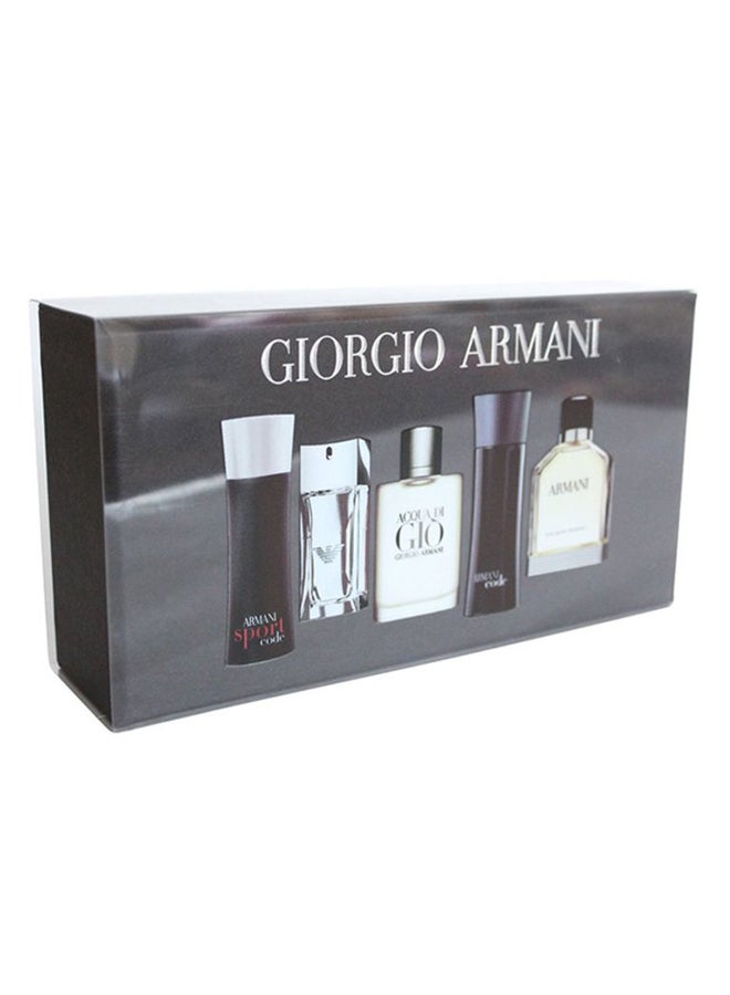 GIORGIO ARMANI - Set of 5 Mini Perfumes Armani Code 4, Armani Diamonds 4, Armani Acqua Di Gio 5,  Profumo 5, Armani Green 7ml - Image 1