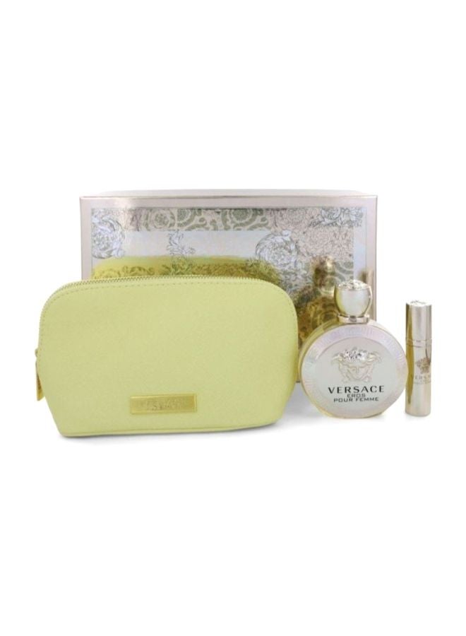 VERSACE - 3-Piece Eros Gift Set EDP (100ml), Mini EDP (10 ml) Eros EDP 100 ml, Mini EDP 10ml - Image 1