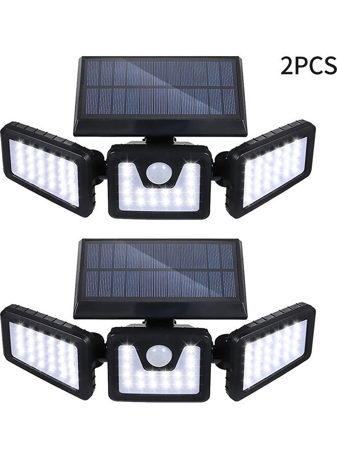 2-Piece Tri-Head Solar Powered Wall Light White - v1614272151/N44755484A_4