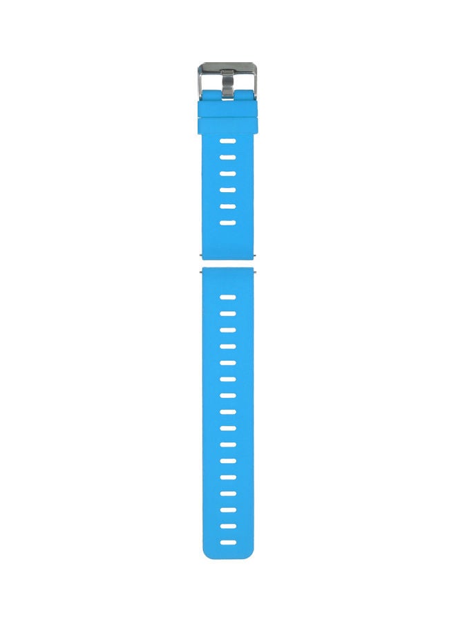سوار ساعة يد ذكية من السيليكون أزرق - Image 1