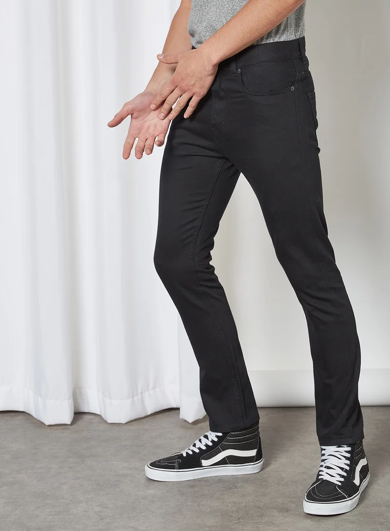 FINGERCROXX Basic Embroidered Pocket Jeans