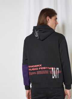 FINGERCROXX Colorblock Hoodie Black  - Image 2