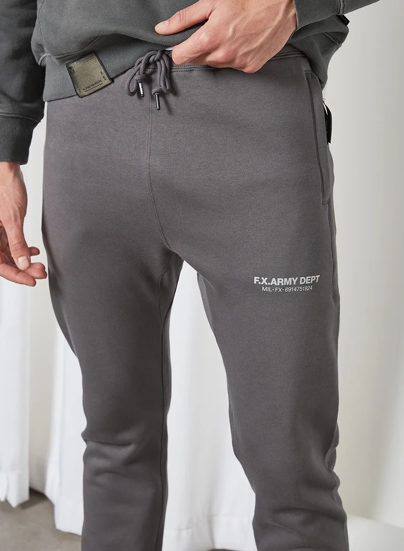 FINGERCROXX Solid Joggers Dark Grey