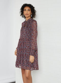 Floral Mini Dress Sky Captain