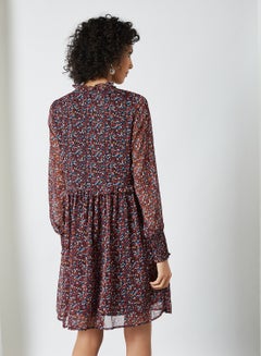 Y.A.S Floral Mini Dress Sky Captain  - Image 2
