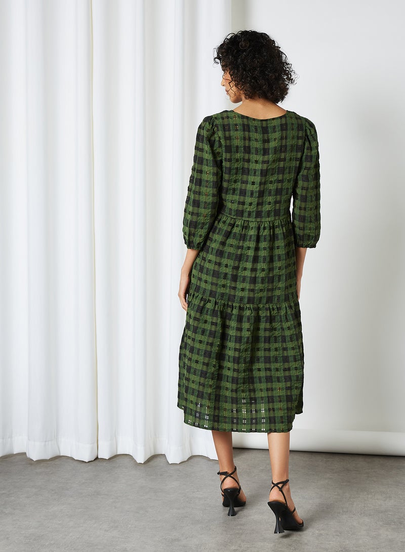 Y.A.S - Long Sleeve Oversized Cardigan Mallard Green - Image 1