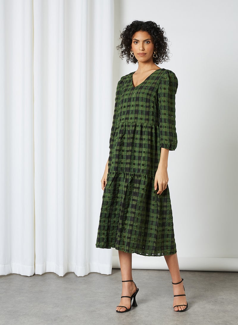 Y.A.S - Long Sleeve Oversized Cardigan Mallard Green - Image 1