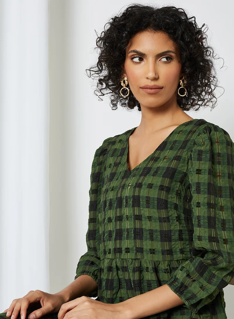 Y.A.S Long Sleeve Oversized Cardigan Mallard Green