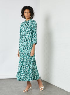 Y.A.S Tiered Floral Dress Black  - Image 3