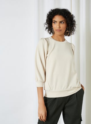 Plain Sweatshirt Sandshell - v1614279549/N44090901V_1