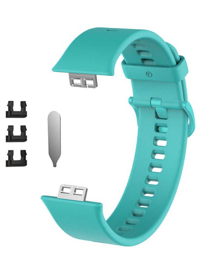 Watch Fit 1 Replacement Band Silicone Smartwatch Strap(Only Compatible With Watch Fit 1) Mint Green