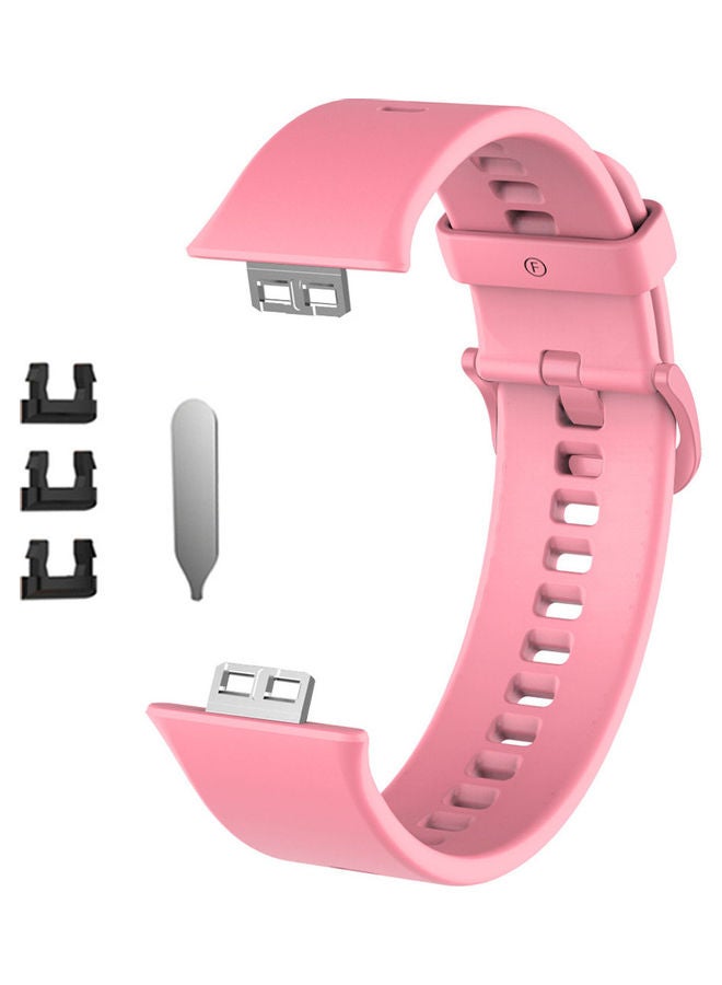 Replacement Silicone Band For Huawei Watch Fit Pink