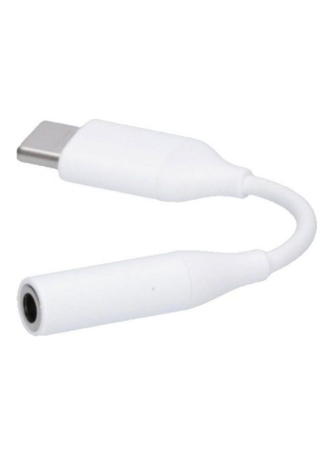 Cable Type C to Audio 3.5 MM White