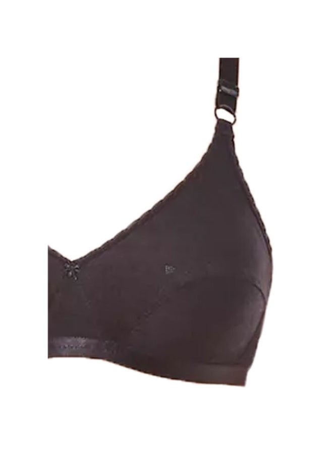 Bodycare Pointelle Padded Bra Black - Image 2