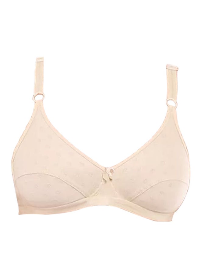 Bodycare Pointelle Padded Bra Beige - Image 1