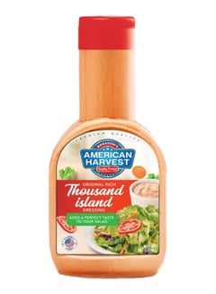 American Harvest Original Rich Thousand Island Salad Dressing Sauce 237ml  - Image 1