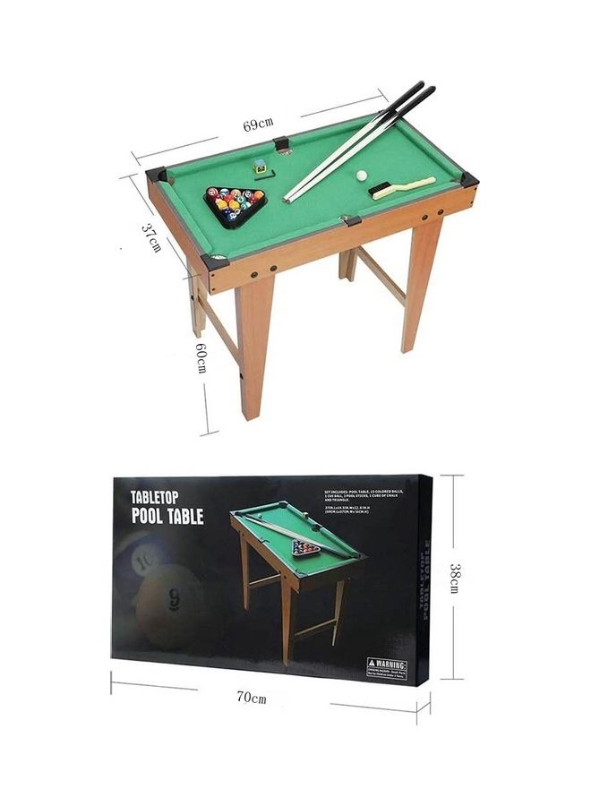 Mini-Pool Billiard Table Game Set 69x37X60  - Image 2