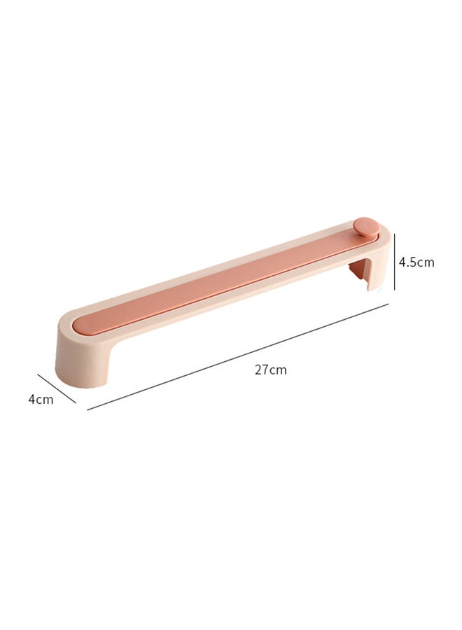 fashionhome Wall Mounted Towel And Shoes Double Layer Plastic Hook Pink 27x4x4.5cm  - Image 2