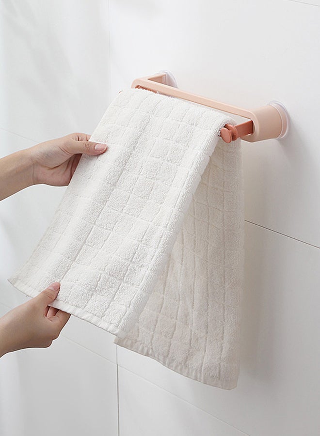 fashionhome Wall Mounted Towel And Shoes Double Layer Plastic Hook Pink 27x4x4.5cm  - Image 3