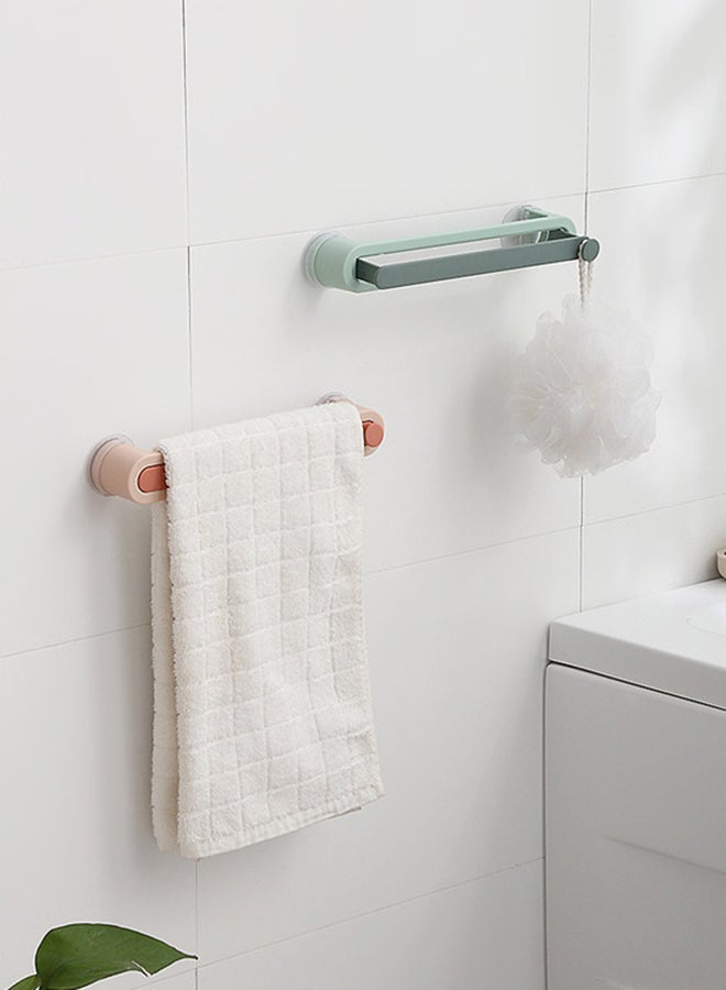 fashionhome Wall Mounted Towel And Shoes Double Layer Plastic Hook White 27x4x4.5cm  - Image 5