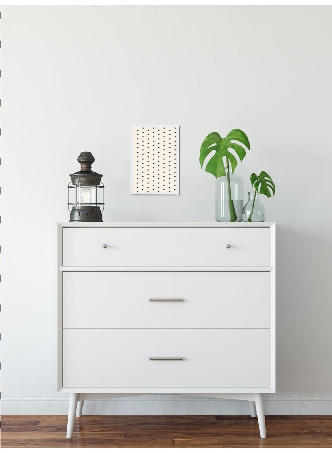 Polka Dot Printed Poster Beige/Navy 30x20cm  - Image 3