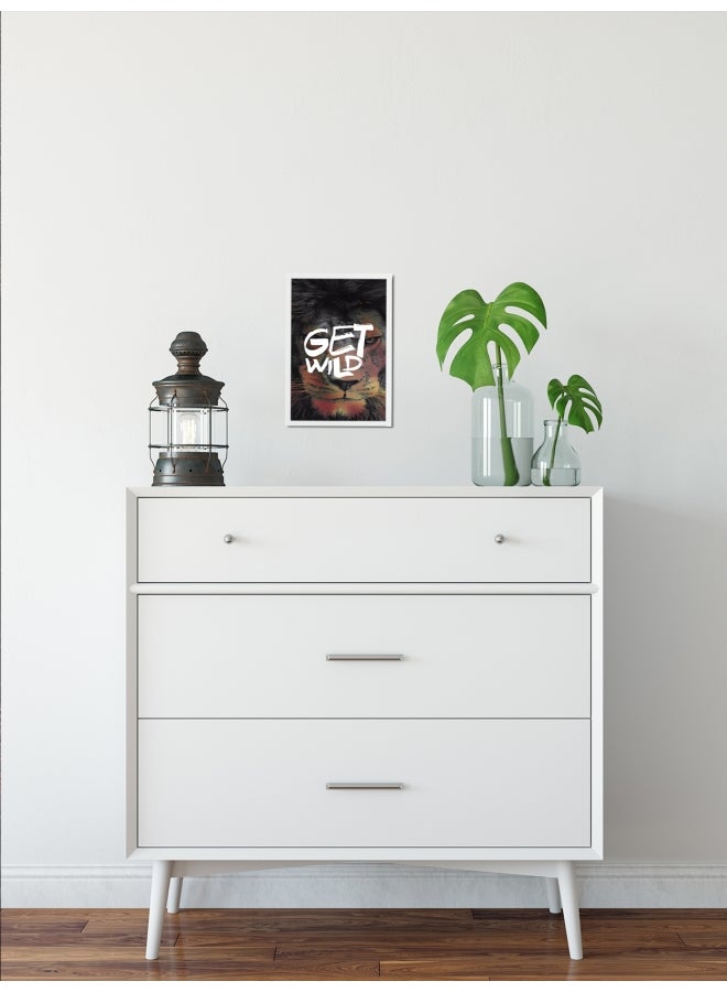 Get Wild Printed Poster Multicolour 30x20cm  - Image 3