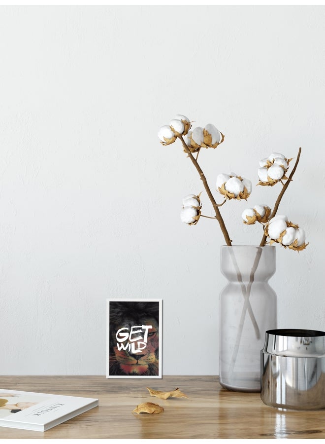 Get Wild Printed Poster Multicolour 30x20cm  - Image 2