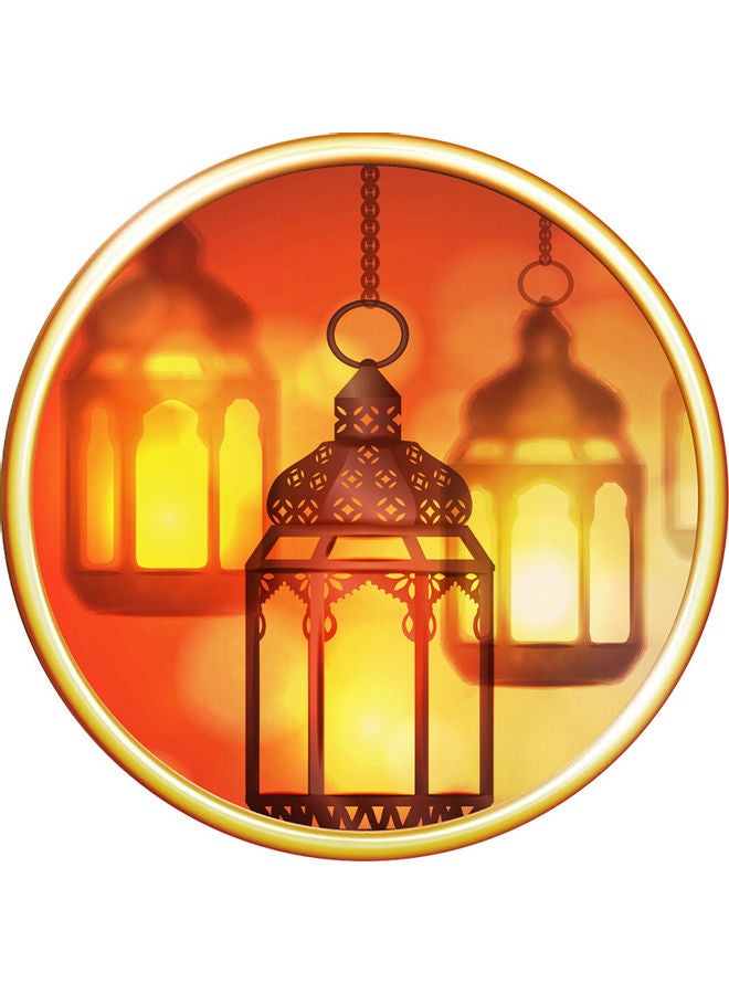 Hanging Light EID Culture Wall Sticker Yellow 30x30cm