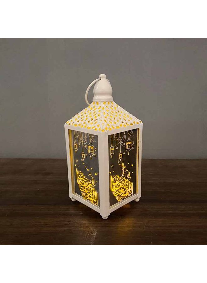 New Ramadan decorations and lanterns Eid Mubarak big size white，gold 15cm
