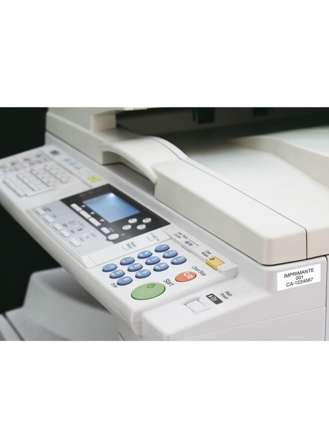 XR-12HMWE-W-DH Labeling Printer Tapes Black