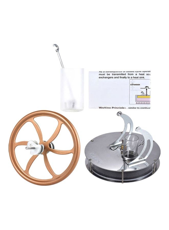 Aibecy Low Temperature Stirling Engine Motor Gold/Silver - Image 1